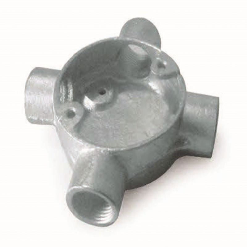 20MM GALVANIZED 4WAY CIRCULAR BOX