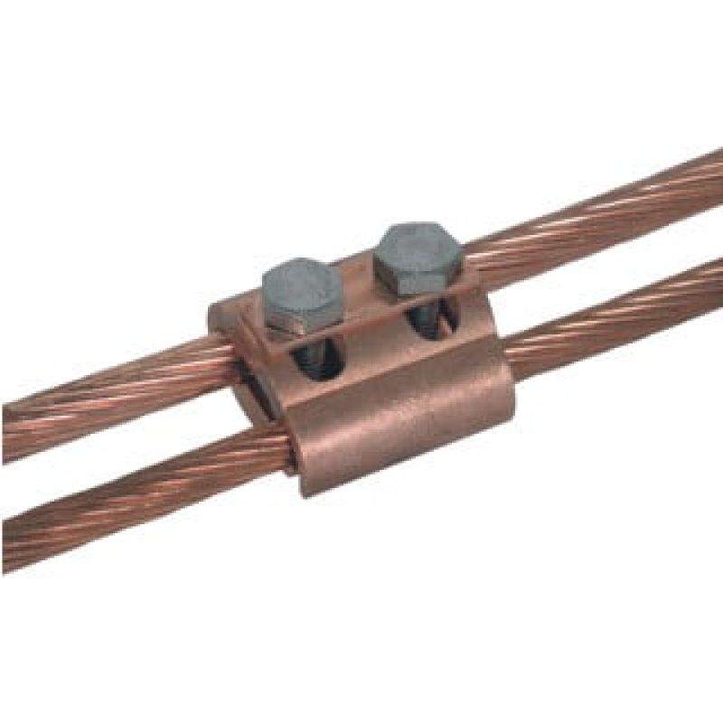 10MM-95MM COPPER PARALLEL GROOVE CONNECTORS WITH TWO BOLT&NUT (COPPER LINE TAP)